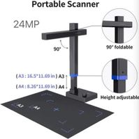 CZUR Shine Ultra Portable Book Scanner, patentovaná technológia Curve-Plate Handheld Document Scanner, 13 megapixelov, max. veľkosť A3 pre kanceláriu