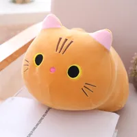 Cartoon-Plüschtier, Katzenkissen, süßes Kätzchen, Puppe, Puppe, Freundin, Geburtstagsgeschenk,50cm(Orange）