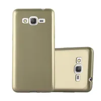 Cadorabo Schutzhülle für Samsung Galaxy GRAND PRIME Hülle in Gold Handyhülle TPU Silikon Etui Cover Case