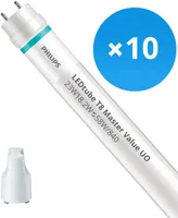 Mehrfachpackung 10x Philips LED Röhre T8 MASTER Value (EM/Mains) Ultra Output 23W 3700lm - 865 Tageslichtweiß | 150cm - Ersatz für 58W