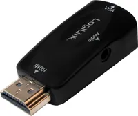 LogiLink Videokonverter - HDMI - VGA - Schwarz