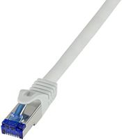 LogiLink C6A092S - Patchkabel Ultraflex Cat.7-Rohkabel S/FTP grau 10 m - Netzwerk - CAT 7 cable/RJ45 plug