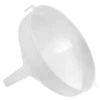 MIKONI Trichter | Ø 30 cm | Weiß | Einfülltrichter Kunststoff für Weinballon Funnel Sieb Kunststofftrichter Küchentrichter Werkstatttrichter