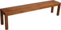 DEGAMO Hockerbank Gartenbank Holzbank BONITA 4-sitzer 190cm, Eukalyptus Holz geölt