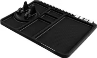 Rutschfestes Auto-Armaturenbrett-Pad mit Telefonhalter, Schwarz