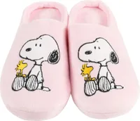 The Peanuts Snoopy Hausschuhe für Damen - Woodstock Puschen Slipper Pantoffeln Schlappen Rosa 37-38