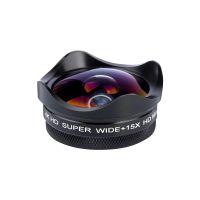 4K Ultra HD Smartphone Kamera Kamera Objektiv 0,45X Weitwinkel 15X Makro Telefon Objektiv mit Universal Clip Kompatibel