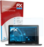 atFoliX FX-Clear 2x Schutzfolie kompatibel mit Asus Chromebook Flip C214 (C214MA) Displayschutzfolie
