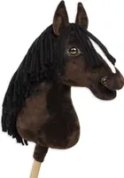 Hobby Horse Veľký prémiový kôň na palici - tmavý hnedák A3