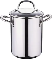 Bergner Spargel-/Nudeltopf mit Deckel - 4,2 Liter