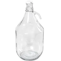 MIKONI 1 STÜCK x Bügelflaschen 5L, Gärballon mit Bügelverschluss, Glasballon Weinballon Fass 5000 ml Weithalsballon Flasche