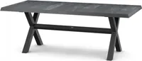 Siena Garden Sincro Dining Tisch 200x100 cm – Aluminium (matt anthrazit) & Keramikplatte (wood grey)