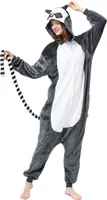 Katara 1744 -  Langur Affe Dunkelgrau L (165-175cm), Jumpsuit, Onesie, Karneval, Overall, Party, Karnevals-Kostüm, Verkleidung zum Fasching, Schlafanzug, Hausanzug, Jogginganzug, Cosplay, Tierkostüm für Erwachsene