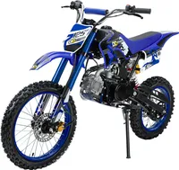 Kinder Jugend Enduro Crossbike 125 cc 4 Takt Motorcrossbike Motorrad Cross (Blau)