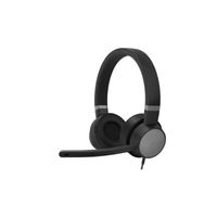 Lenovo Go Wired ANC Kopfhörer Kabelgebunden Kopfband Car/Home office USB Typ-C Schwarz  LENOVO Produktfarbe: Schwarz, Produkttyp: Kopfhörer, Übertragungstechnik: Verkabelt, Tragestil: Head-band, Empfohlene Nutzung: Car/Home office, Position Kopfhörerlautsprecher: Ohraufliegend, Mikrofon-Typ: Boom