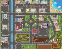 SkippiDoo Kinder Spielteppich Straßenteppich (200x160 cm) - rutschfest & -zertifziert - Teppich Jungen & Mädchen Kinderzimmer, Kinderteppich