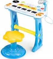 Klávesové klavírne organy s mikrofónom mp3 modré