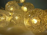 LED Lichterkette BUBBLE BALL 10flammig batteroebetrieben Weihnachtsbeleuchtung : Warmweiß