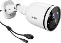 Winees 2.4/5GHz 4MP 2K WLAN Überwachungskamera Außen mit Scheinwerfer, Farbnachtsicht Sicherheitskamera mit Spotlight, IP66 Wasserdicht, Pakete/Fahrzeug/Personenerkennung, 2 Wege Audio mit Alexa