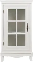 Komoda Elegance MDF se skleněnými dvířky bílá