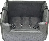 Sedačka pro psy Koš do auta Sedačka pro psy z umělé kůže Lux Grey L