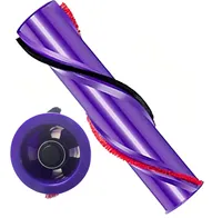 Bürste Rolle für Dyson V10 V8，Scrollleiste Ersatz für Dyson V10 V8,Brushroll Brushbar für Dreieckigen Motorkopf von V10 V8，(3-poliger Antrieb,50MM)