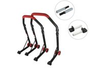 SEFIS D18 Motorradständer Set Vorder- und Hinterrad - rot - single / standard