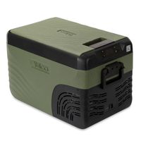 Yolco KX30 Green Elektrische Kompressor-Kühlbox, Dual- Zone, App Steuerung per Bluetooth, 12/24 V und 230 V, für Auto, LKW, Boot, Camping Kühlschrank