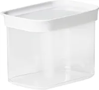 emsa Trockenvorratsdose OPTIMA rechteckig 1,0 Liter transparent/weiß