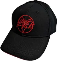 Slayer - Baseballová čiapka s logom RO10111 (jedna veľkosť) (čierna/červená)