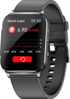 Oximetrie-Smartwatch mit 24-Stunden-EKG-Herzfrequenz-Blutdruck-Temperatur-Armband（Schwarz）