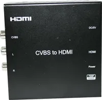 CVBS / RCA auf HDMI Video Konverter, schwarz 720 / 1080P