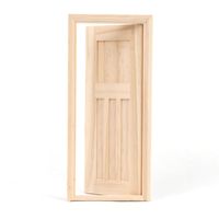 13x7,2 naturbelassen Fenster viktorianisch aus Holz für Krippe oder Puppenhaus 