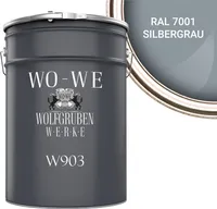 Heizkörperlack Heizungsfarbe Heizkörperfarbe W903 Silbergrau RAL 7001 - 10L