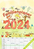 Familienplaner Cartoon 2024 - Bildkalender 23,7x34 cm - 6 Spalten - Kalender mit Platz für Notizen - mit vielen Zusatzinformationen - Wandkalender