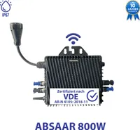 ABSAAR AB800A 800W Wechselrichter | PV WIFI Wechselrichter für Balkonkraftwerk