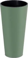 Blumentopf + Einsatz Blumenkübel Pflanzentopf TUBUS Slim ECO WOOD ⌀ 25cm Grün Eco