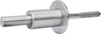 Rundstabhalter mit Rundstab 50 mm Edelstahl V4A Ø 10 mm