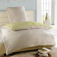 Dwustronna pościel Cashmere Touch - Cloud Castle ( 135x200cm / 80x80cm ) Nature - Green