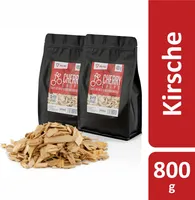 BBQ-Toro Kirsche Räucherchips 800 g, Smokerchips für Gasgrill, Smoker, Grillchips, Grillzubehör