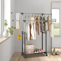 Garderobenständer Kleiderständer Kleiderstange Rollenständer Wäscheständer