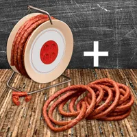 Kombi-Set Wurst auf Mini-Kabeltrommel 3,5 Meter und Nachfüllpack 480 g