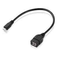 20 cm OTG-Hostmode-Kabel Micro-USB-Stecker > USB-Kupplung Typ A