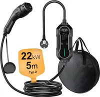 Hanstars 6/8/10/13/16A Type 2 EU EV Ladekabel Schuko Für Elektroautos, EV Charger 3 Phase, 3.7KW 5M Einstellbarer Strom Tragbares Ladegerät, IP65/IP67