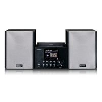 Lenco MC-250BK - Micro-Set mit Smart Radio, CD-/USB-Player, Internet, DAB+, Bluetooth - Schwarz