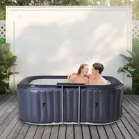 Miweba MSpa Whirlpool Urban Nest U-NE021 - Indoor & Outdoor Whirlpool - Aufblasbar - 2 Personen - Ozongenerator - UV-C Filter - Anti-Frost-System