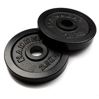 HAMMER  Hantelscheiben Gewichtsscheiben 2x 2.5 kg - schwarz