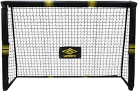 Futbalová bránka Umbro - 300 x 200 x 120 cm - kovová - futbalové tréningové vybavenie pre všetky vekové kategórie - jednoduchá montáž - čierna/žltá