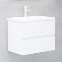 vidaXL Szafka podumywalkowa biała 60x38,5x45 cm materiał drewnopochodny