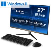 All-in-One PC - CSL Unity F27B-GLS Intel QuadCore 4x 2600 MHz / 1000 GB / 16 GB RAM / Win 11 Pro